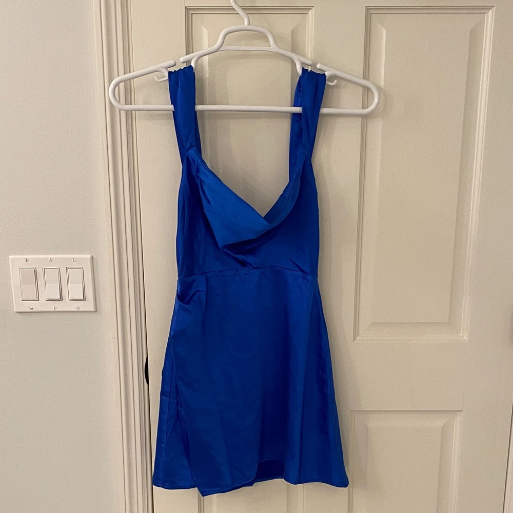 Runway the Label Royal Blue Satin dress